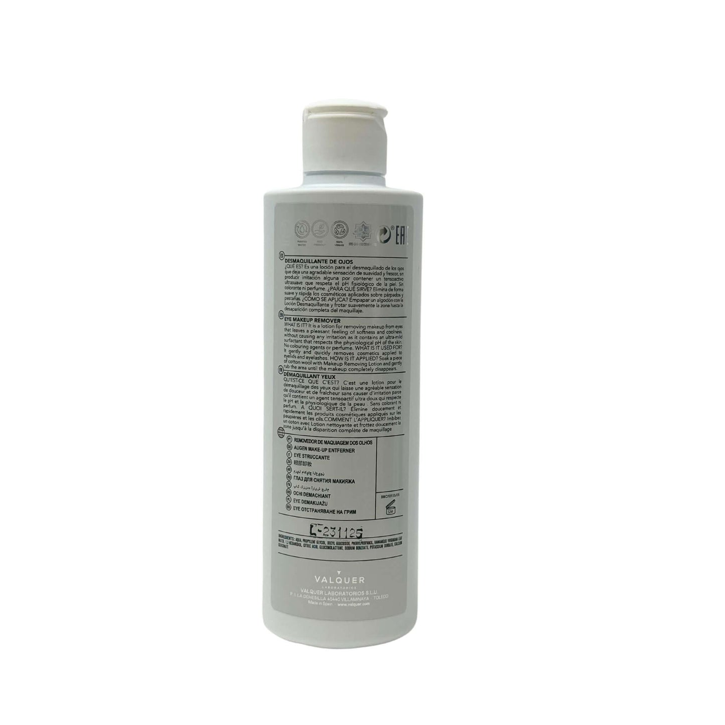 Desmaquillante de Ojos – Suavidad y Frescor para Pieles Sensibles - 250 ml