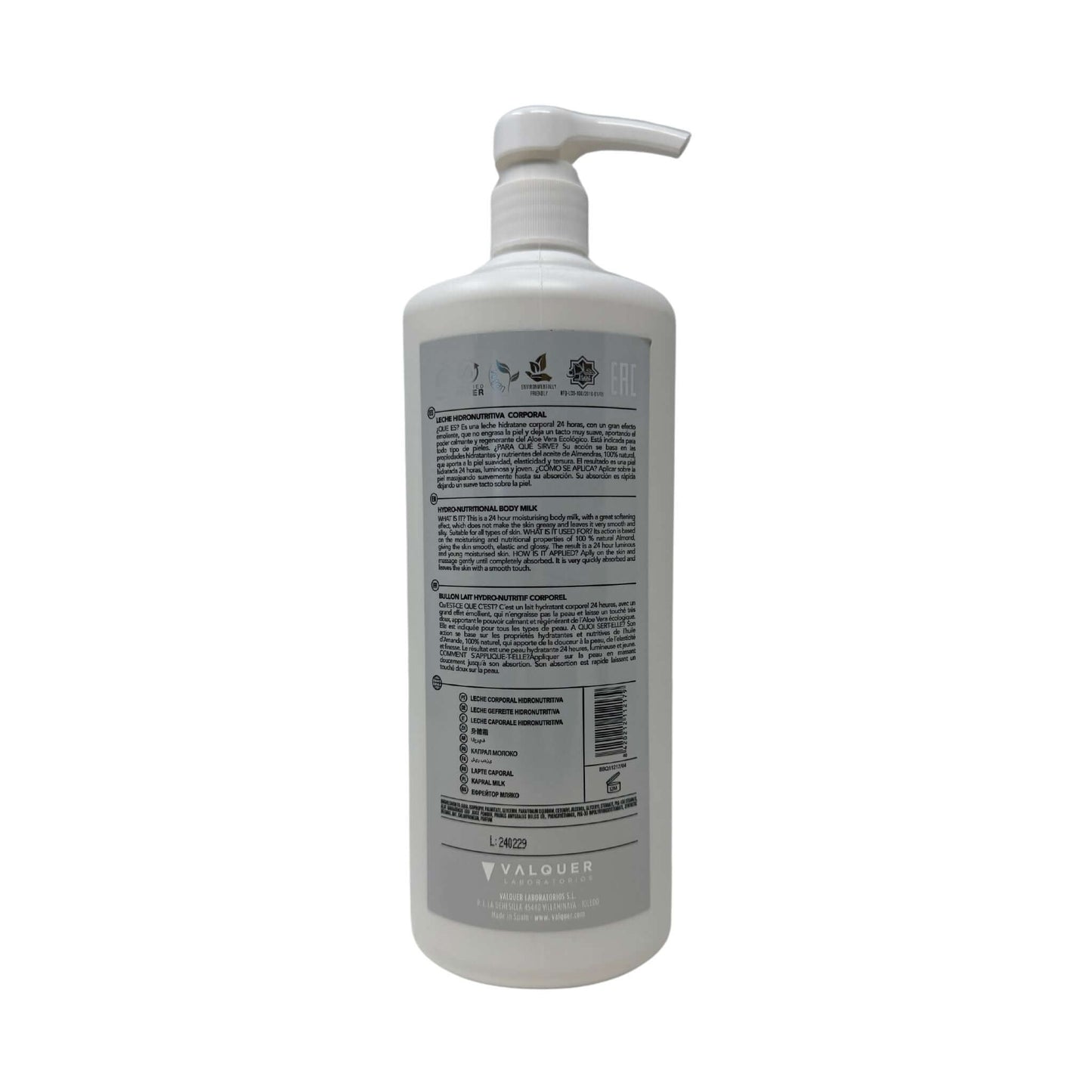 Leche corporal hidronutritiva 24h