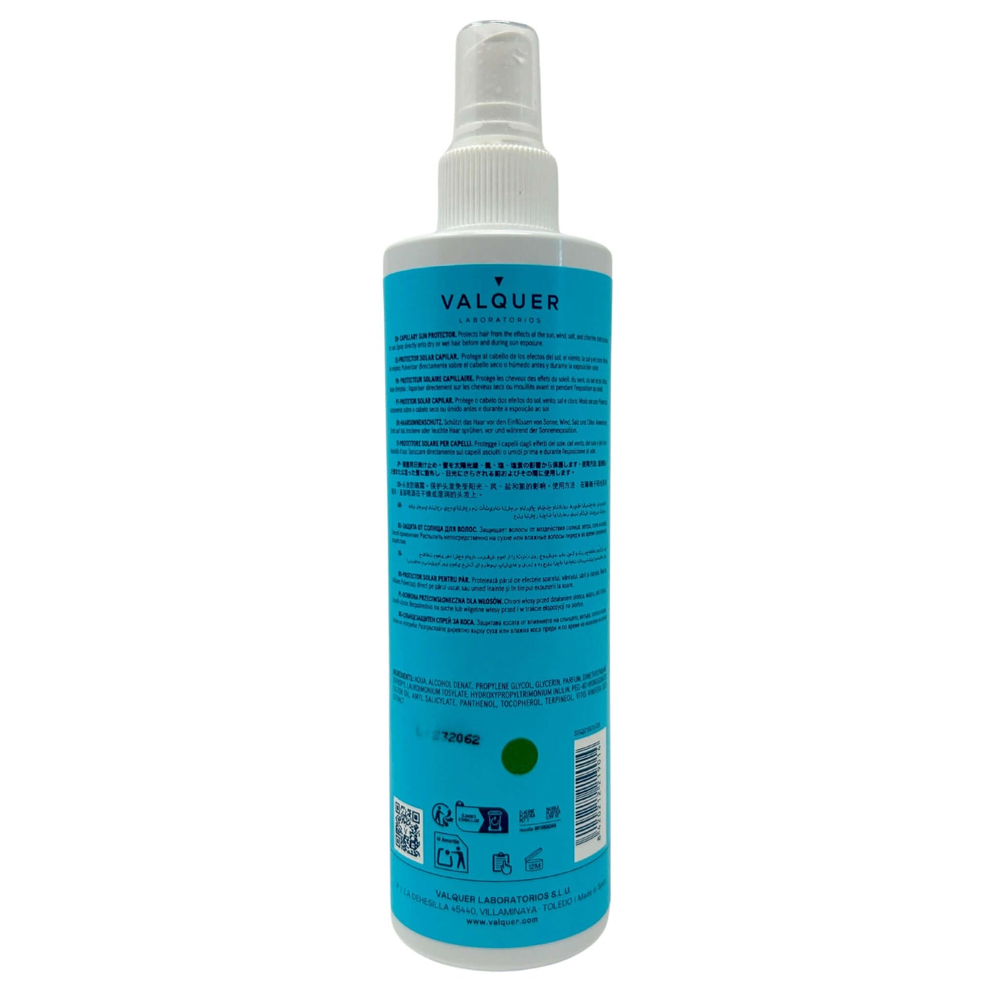 Protector Solar Capilar Valquer 300ml - Protección UV Profesional