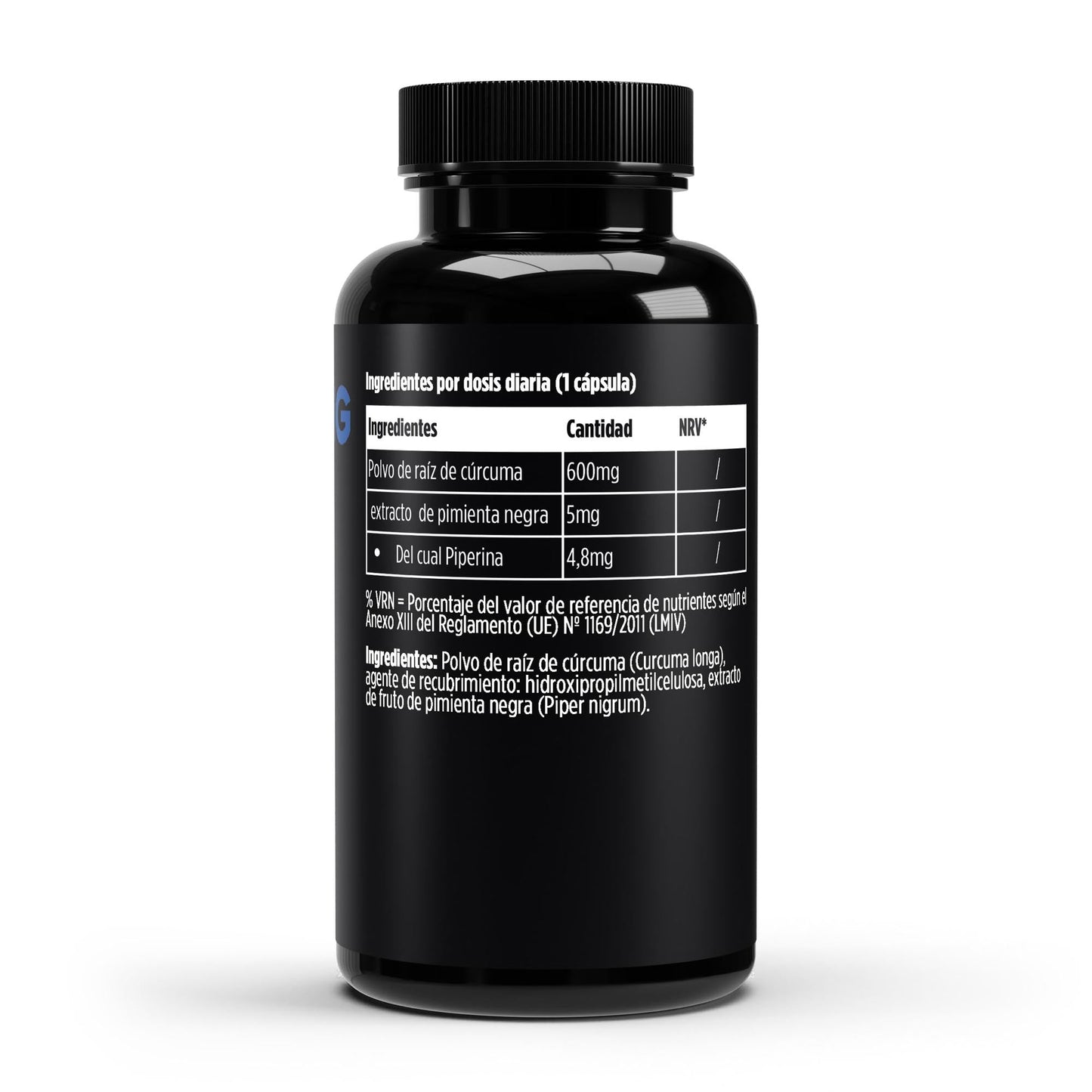 Cúrcuma + Piperina • Antinflamación Natural • Digestión Fluida • Defensas Activas