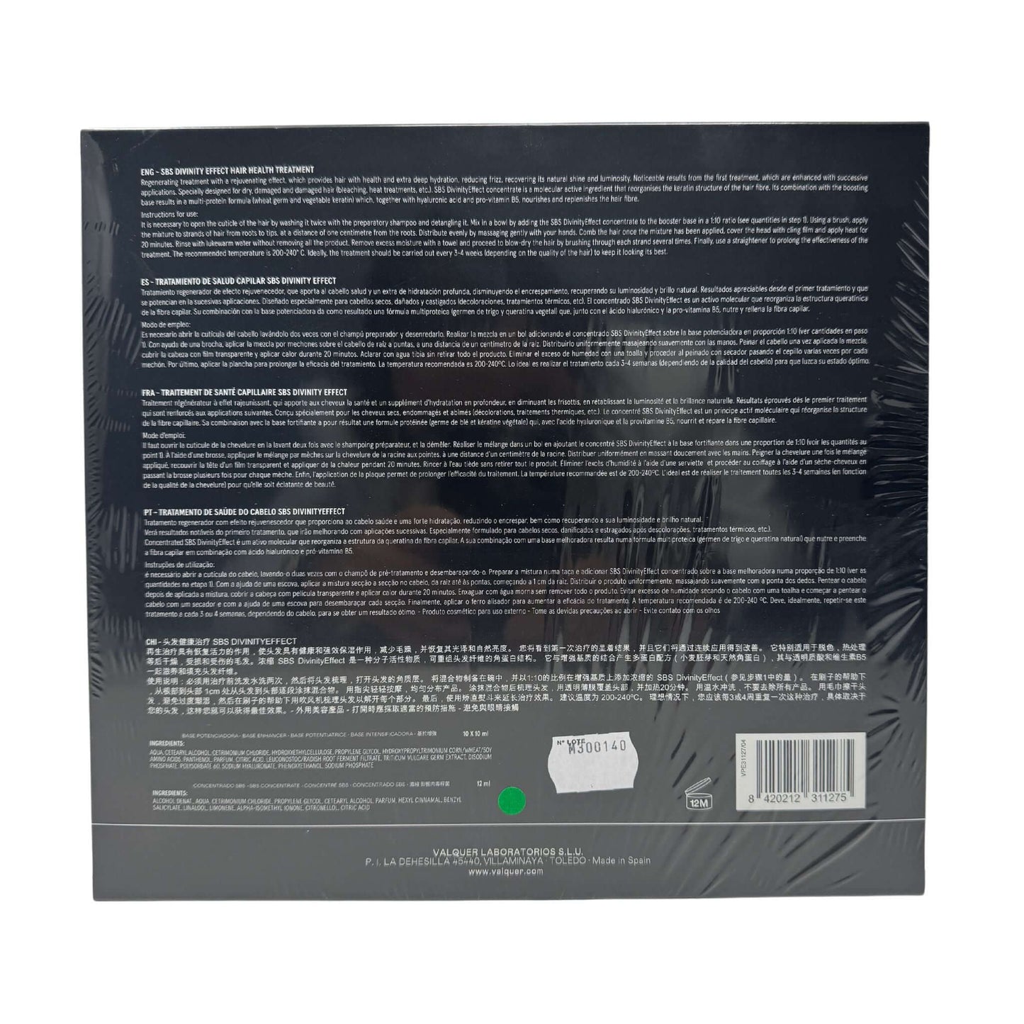 Tratamiento de salud capilar SBS Divinity Effect