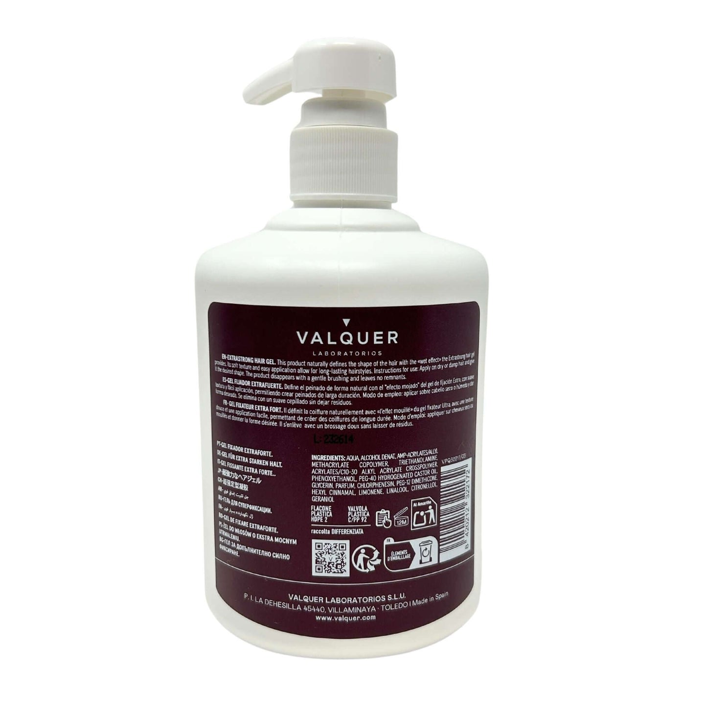 Gel capilar fijador extrafuerte - 500 ml
