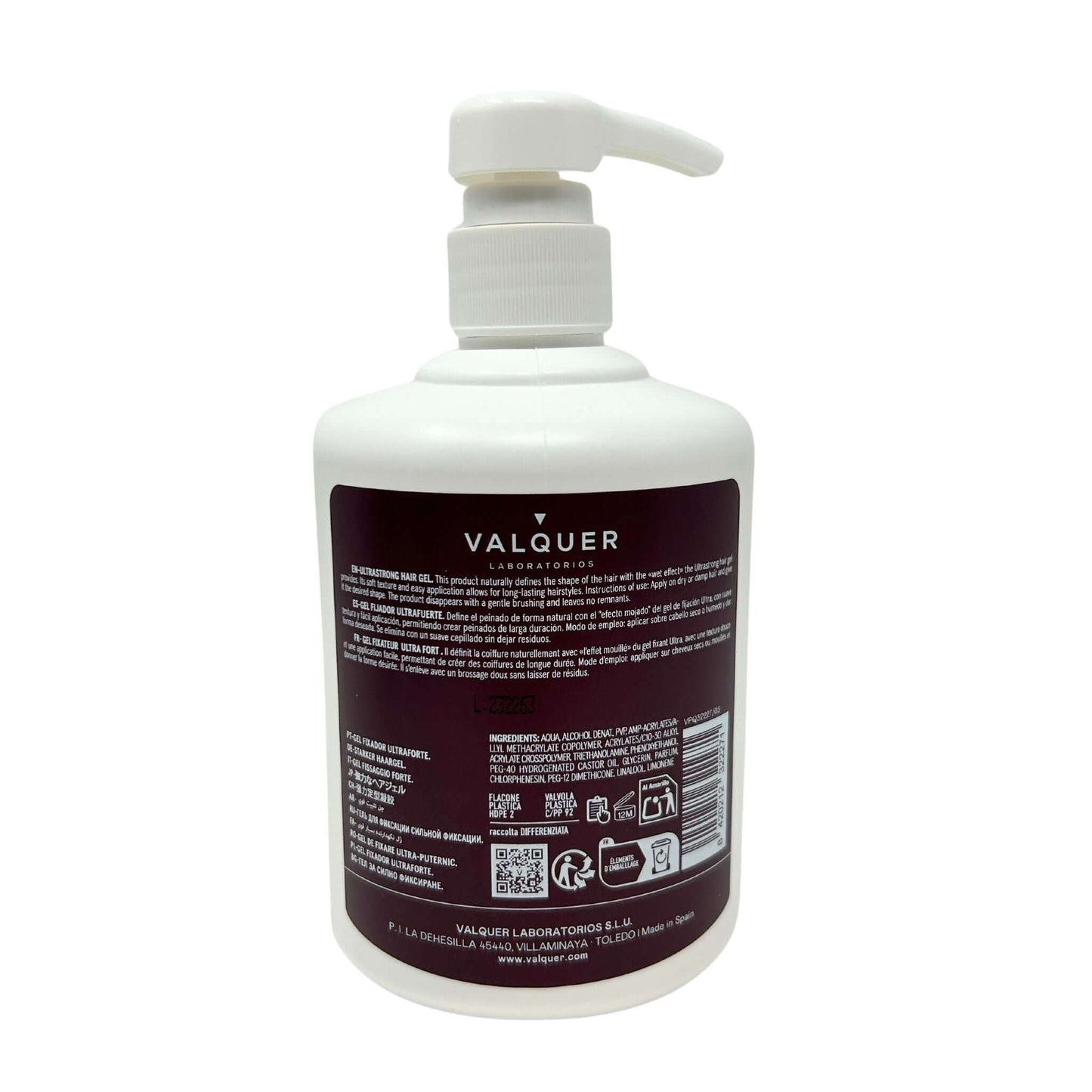 Gel capilar fijador ultrafuerte - 500 ml