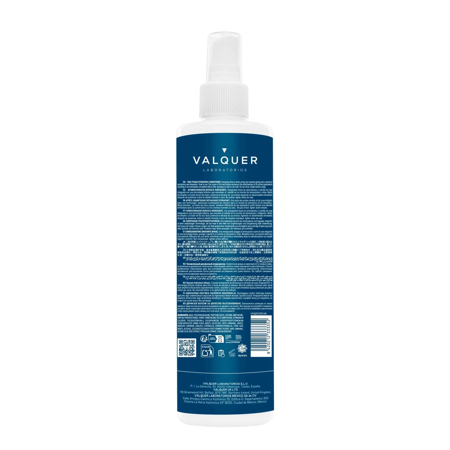 Acondicionador Bifásico Ultrahidratante 300ml - Cabellos Secos | Valquer® Sin Aclarado