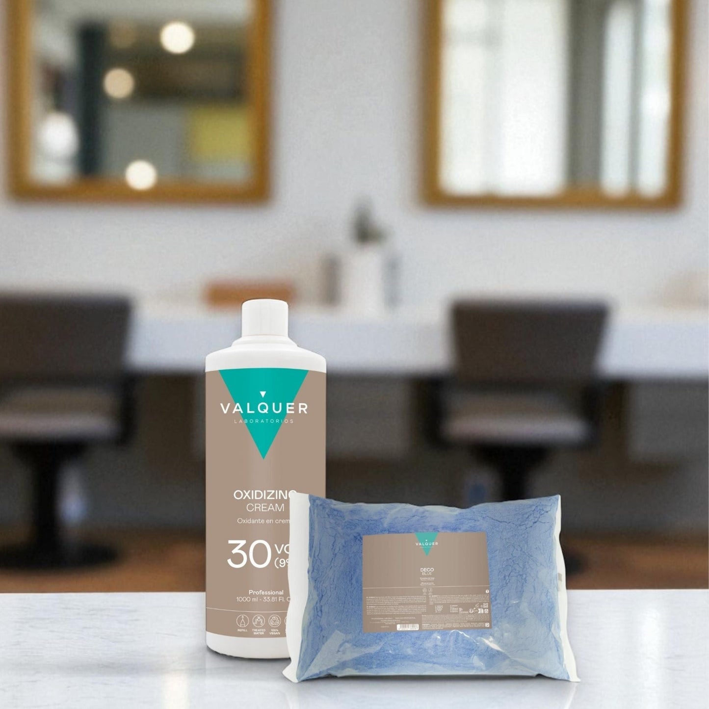 Pack Deco Oxidante 30 Vol Decolorante Decoblue 1000ml | Valquer