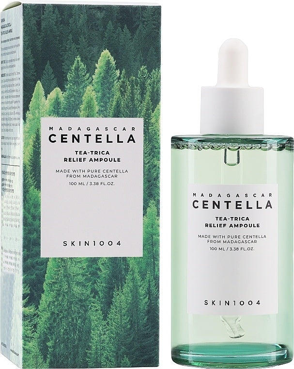 SKIN1004 Centella Tea-Trica Relief Ampoule | Suero Calmante Antiacne K-Beauty (100ml)