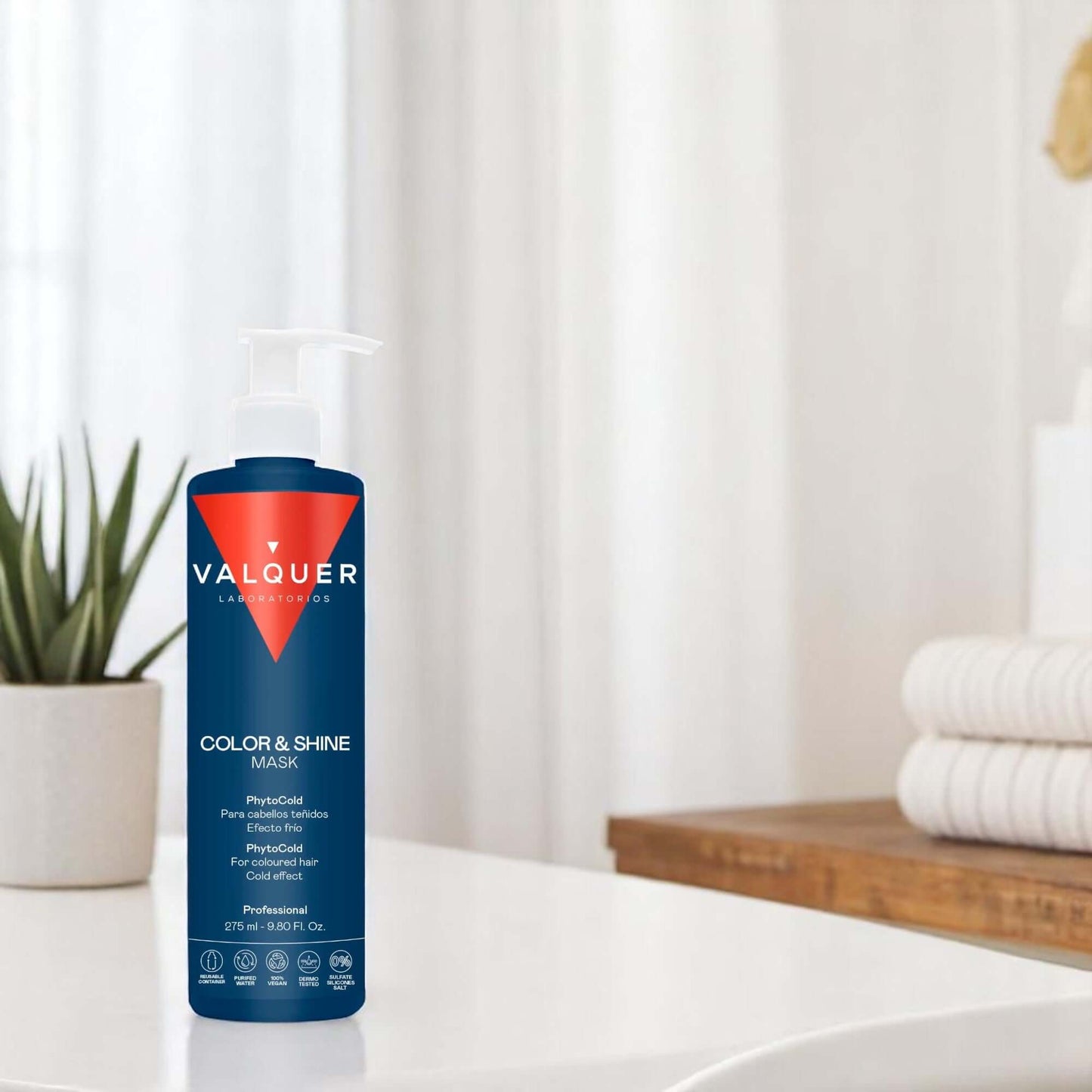 Mascarilla capilar glacial potenciador color y brillo para cabellos teñidos