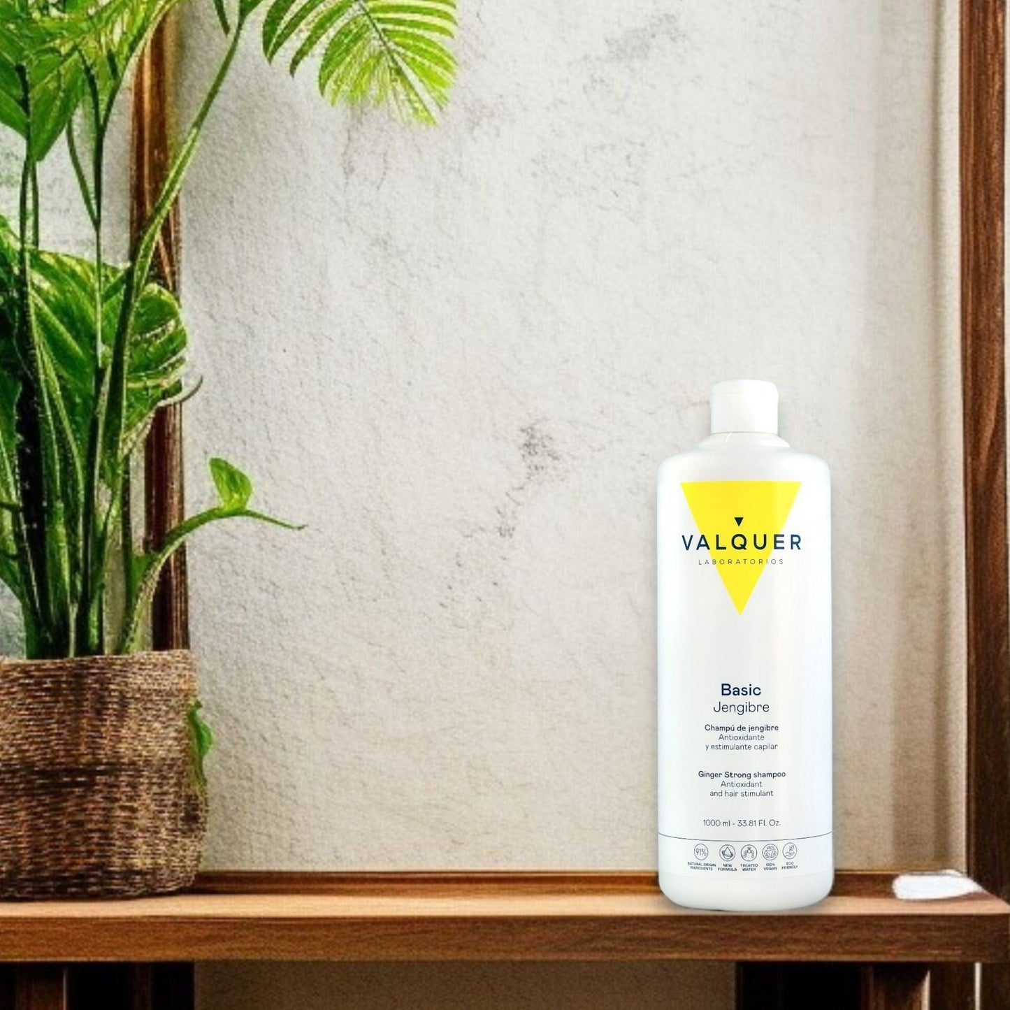 Champú Jengibre Ginger Strong 1L - Anticaspa Revitalizante | Valquer® Vegano