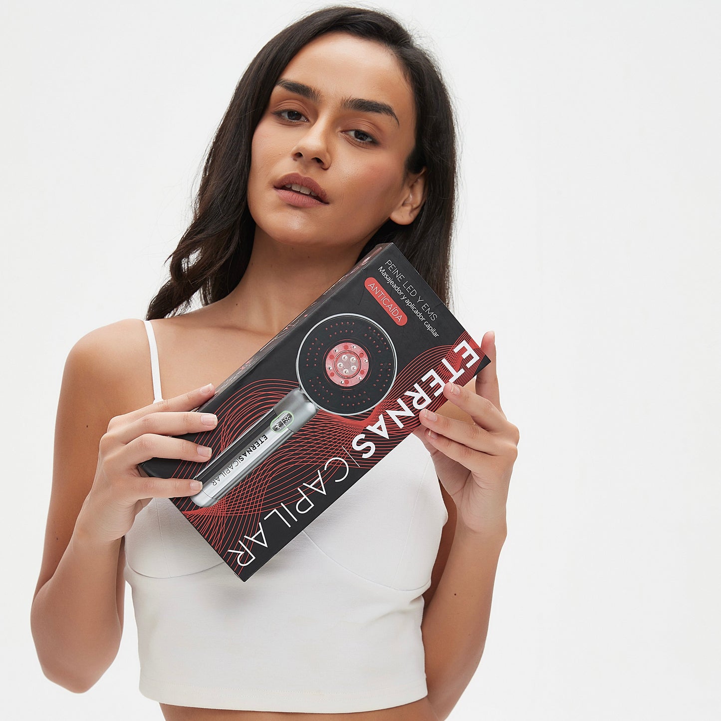 Peine Anticaída Capilar LED Infrarroja Microcorriente - Eternas | Crecimiento Capilar