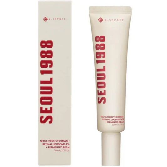 K-SECRET - SEOUL 1988 Eye Cream: Retinal Liposome 4% + Fermented Bean - Firming Eye Cream with Retinal - 30ml