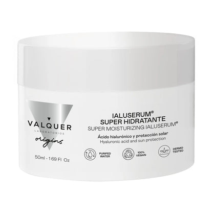 Ialuserum Facial Super-Hidratante – Hidratación Profunda con Ácido Hialurónico y Protección Solar
