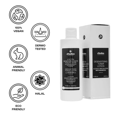 Loción Facial Desensibilizante Tonificante – Calmante para Pieles Sensibles - 250 ml