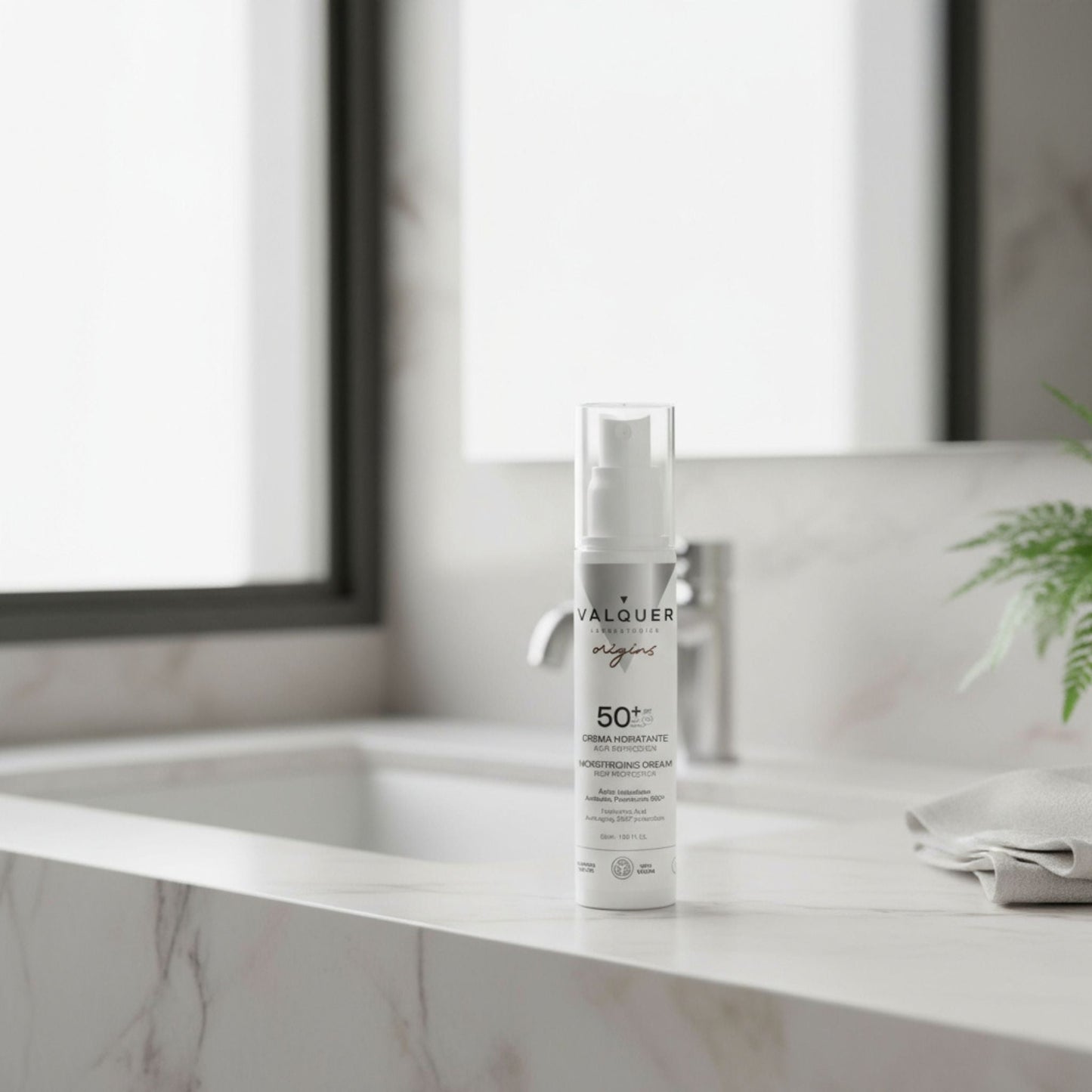 Crema Hidratante con Alta Protección Solar SPF 50 – UVA/UVB + Hydromanil® - 50 ml