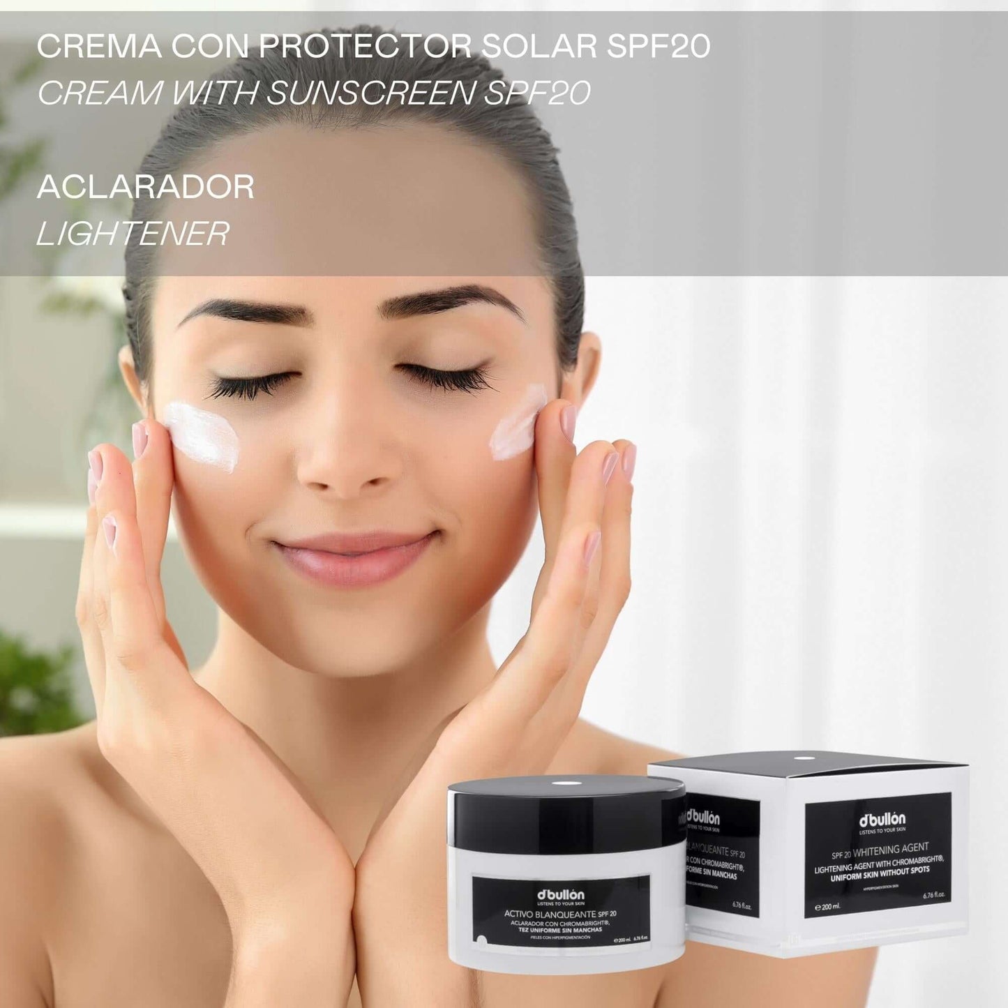 Activo Facial Blanqueante SPF 20 - 200ml | Valquer® Iluminador Halal