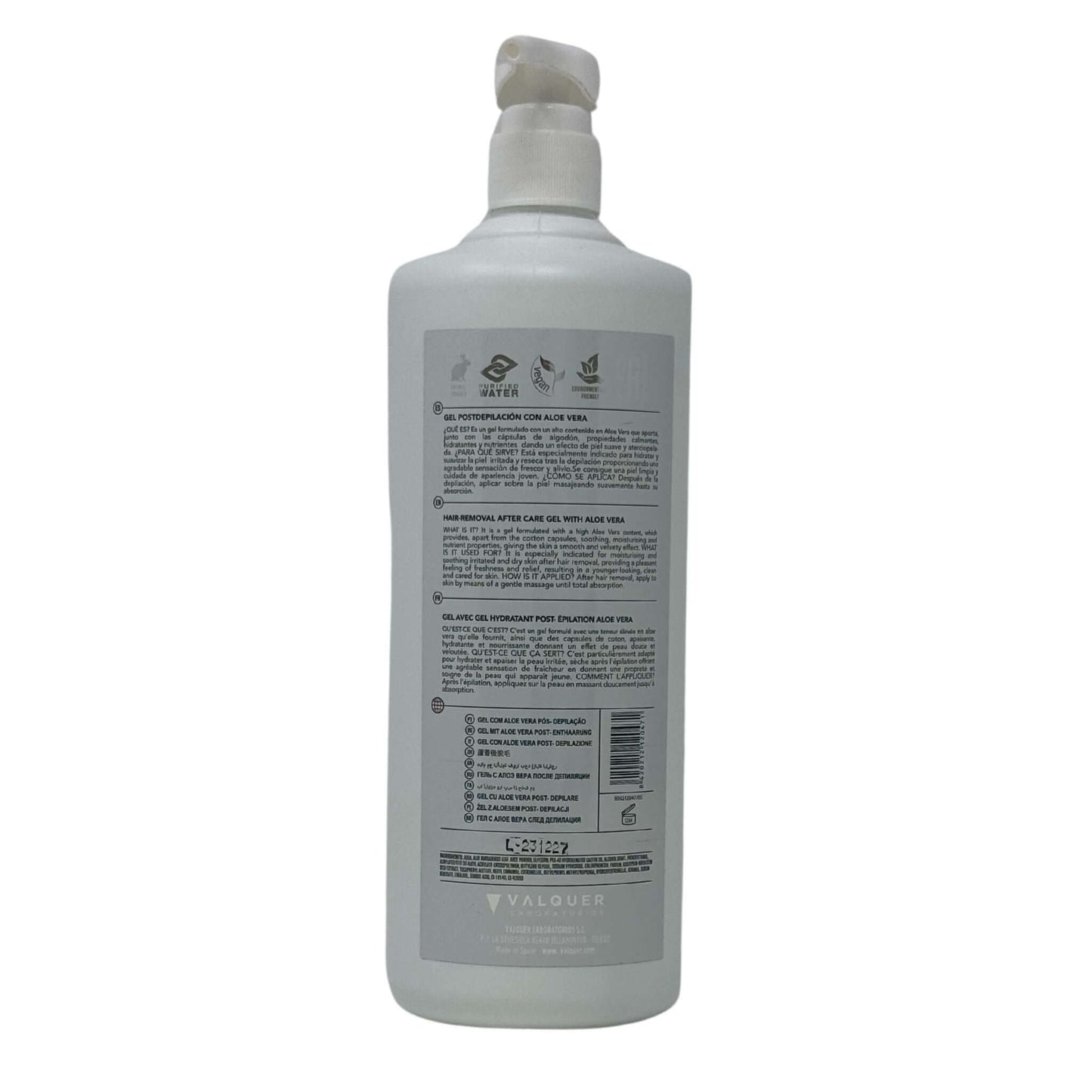 Gel postdepilación con aloe vera - 750 ml
