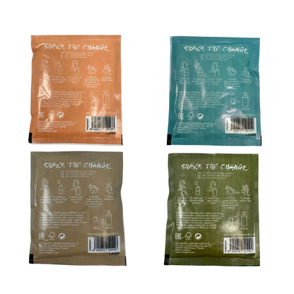Valquer Shake - Pack 4 geles de baño sostenibles - 2 botellas + 4 sobre de 25 g
