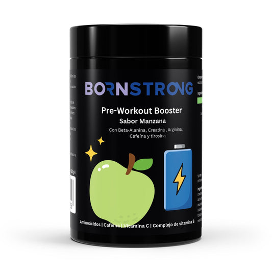 Pre-Entreno Booster Manzana • PUMP • Energía + Focus