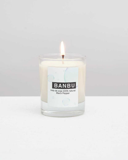 Vela de Soja Natural Aroma Black Pepper