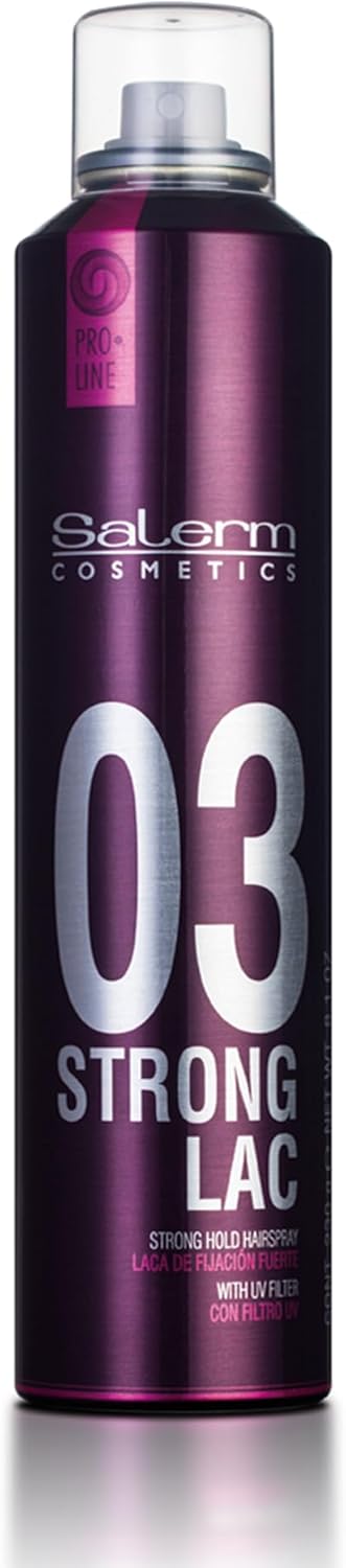 SALERM - Laca sin Gas - Pro Line Hair Spray 03-300 ml - Fijación Fuerte - con Filtro Solar UV - Efecto Anti Humedad - Conserva el Color - Protege el Cabello de las Agresiones Externas