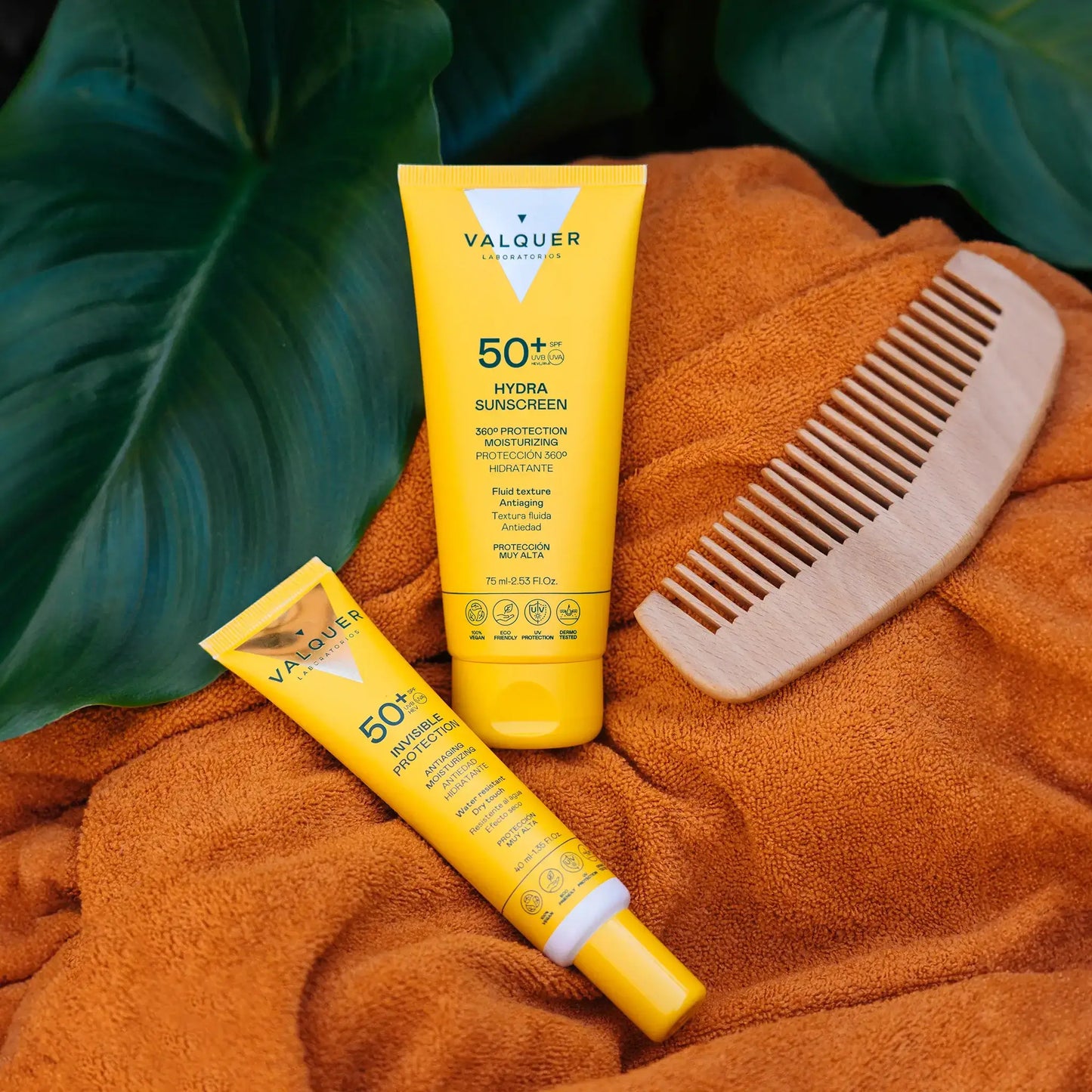 Pack Solar Facial Valquer SPF 50+ - Invisible Protection + Hydra Sunscreen 115ml - Protección Solar Facial