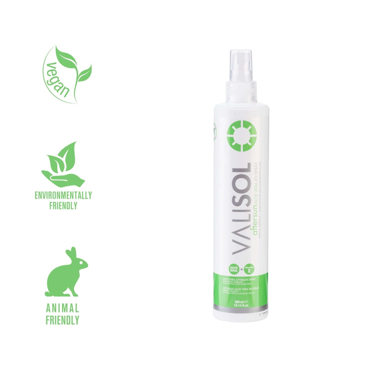 Aftersun Aloe Vera Spray 300ml - Valquer® | Hidratación Post-Solar Vegano