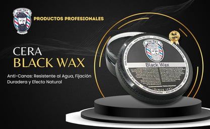 The Bey Black Wax – Cera Color Temporal para Cabello (toque oscuro)