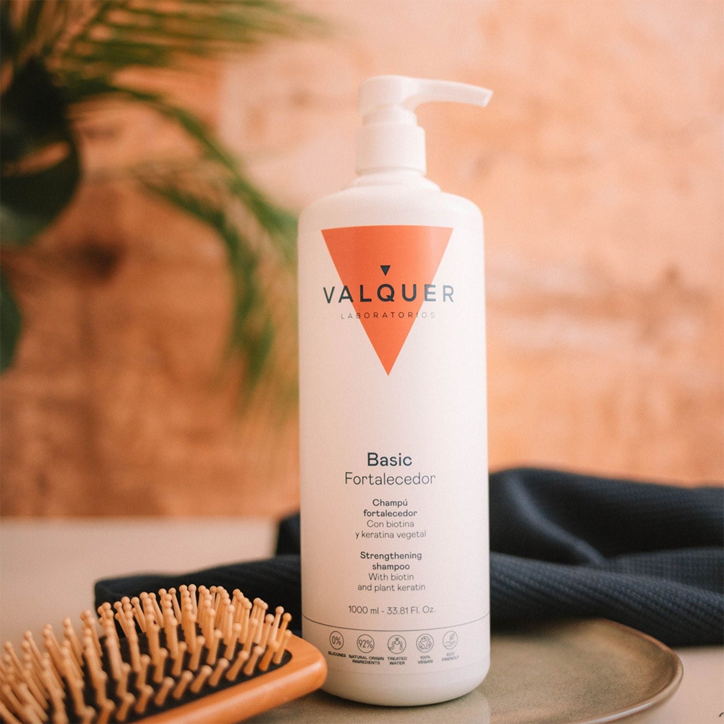 Champú Fortalecedor 1L - Biotina Keratina Aloe Vera | Valquer® Vegano