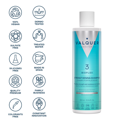 Bioplex Nº 3 Champú Fortalecedor 300ml - Valquer® | Reconstrucción Capilar