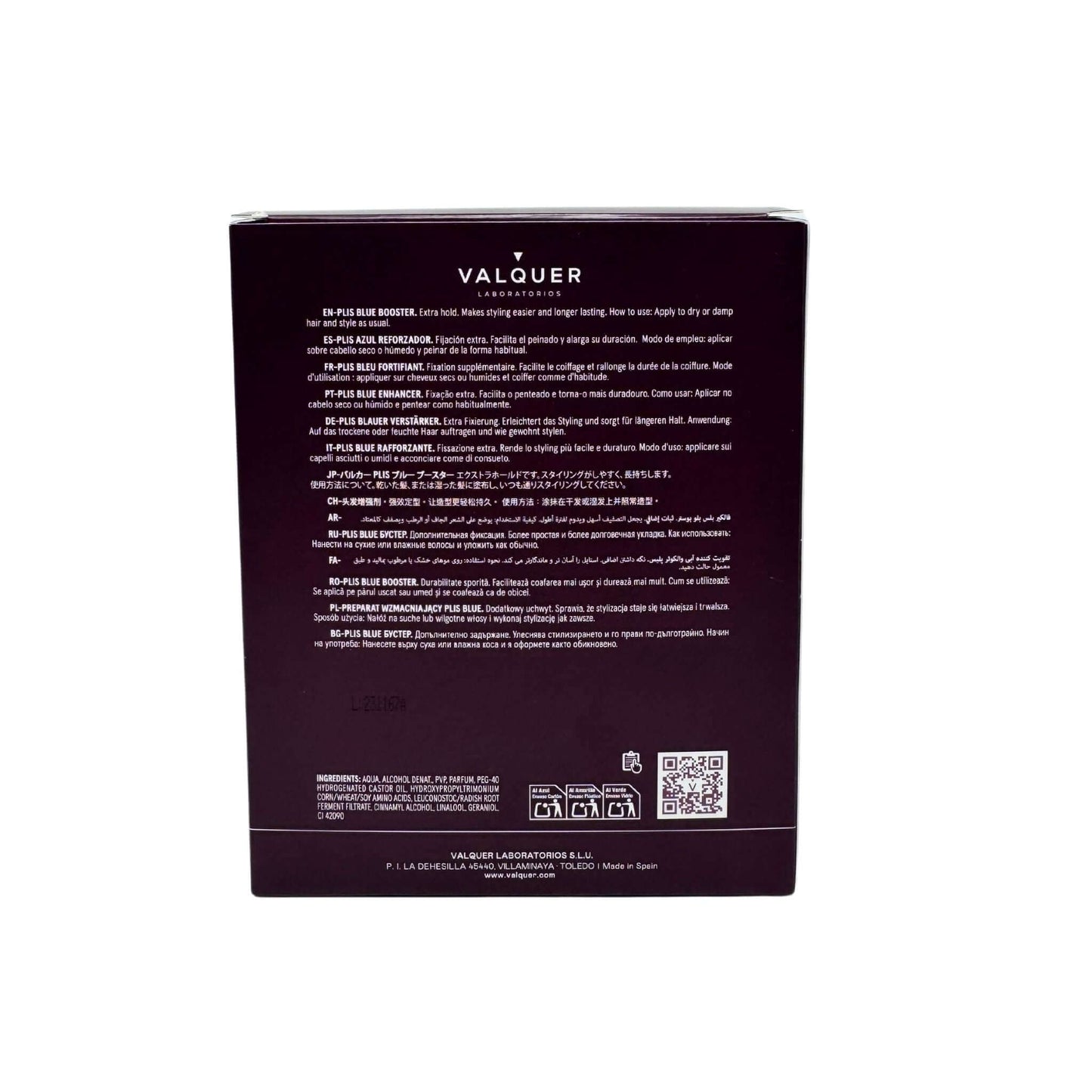 Plis azul reforzador - 12x15 ml