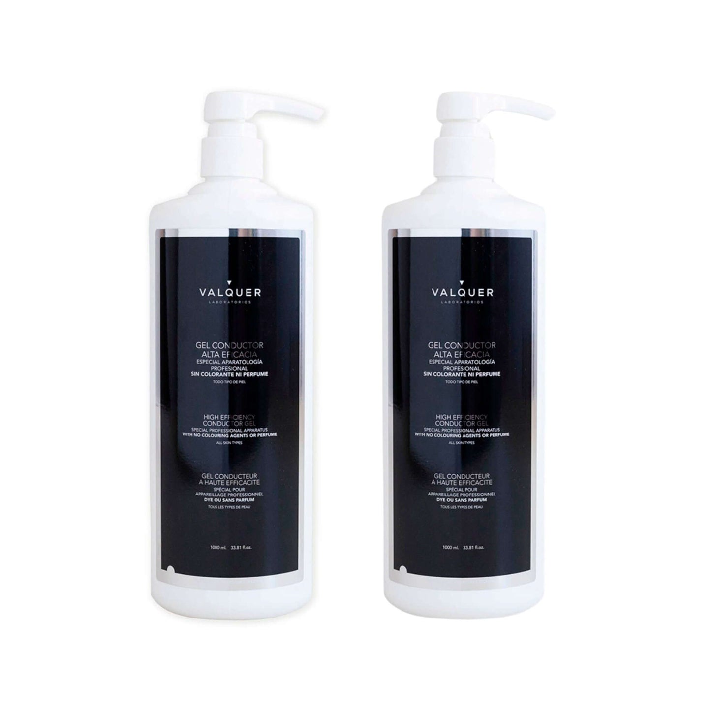 Pack Gel Conductor Facial y Corporal Valquer 2000ml - Gel Profesional para Radiofrecuencia y Ultrasonidos