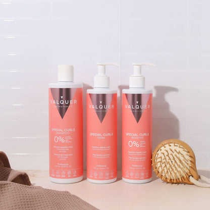 Pack Curly Valquer - Champú + Mascarilla + Booster 975ml | Método Curly Rizos Definidos