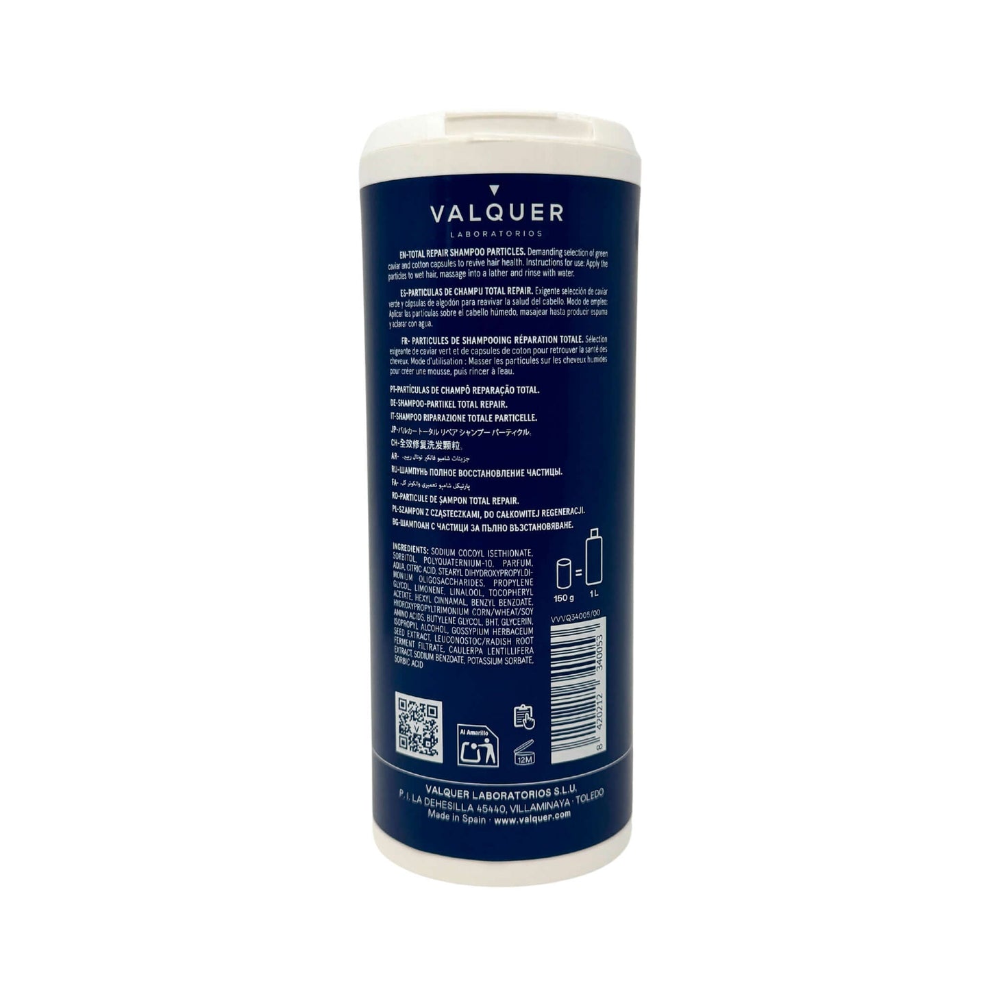 Partículas Champú Total Repair Sólido 150g Zero Waste | Valquer
