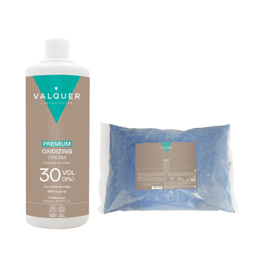 Pack Deco Oxidante 30 Vol Decolorante Decoblue 1000ml | Valquer
