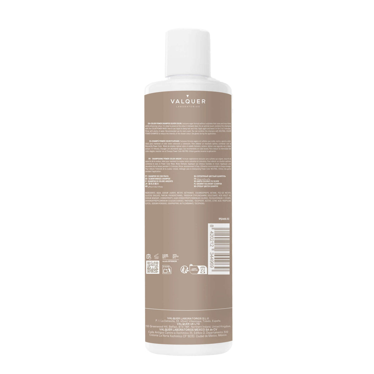 Champú color Gris - Power Color- 400 ml