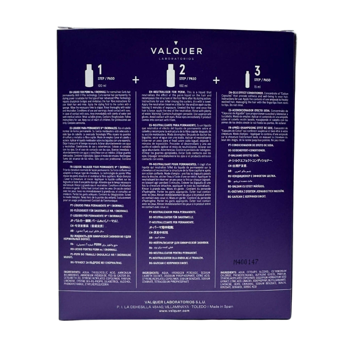 Kit Profesional para Permanente Nº 1 – Cabellos Normales | Rizado Duradero en 3 Pasos