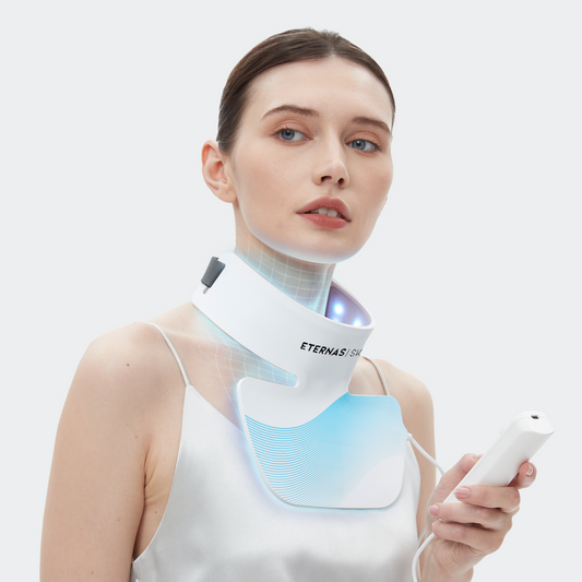 Máscara LED Infrarroja Profesional Cuello y Escote - 850nm Silicona de Grado Médico