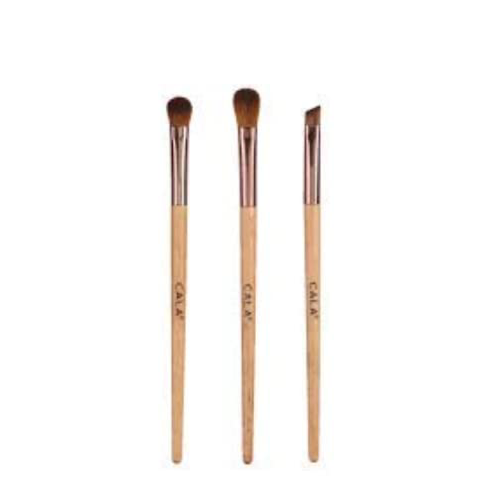 Natural Bamboo Eye Brush Trio