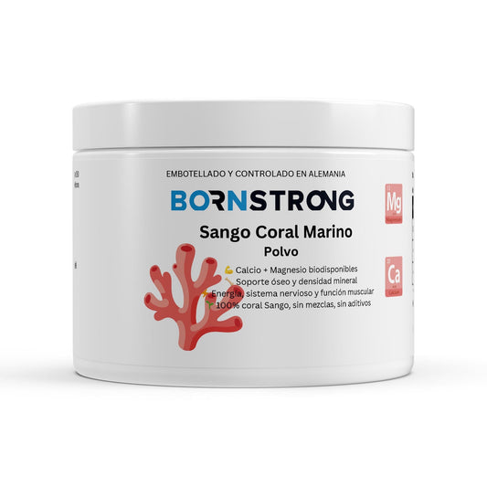 Polvo de Coral Marino Sango • Calcio • Magnesio Natural • Equilibrio Óseo