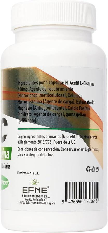 NAC 600mg (Pulmones, Glutation Top)