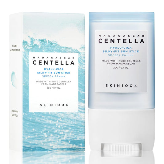 SKIN1004 Madagascar Centella Hyalu-Cica Silky-Fit Sun Stick SPF50+ PA++++ – Protector Solar en Barra con Centella Asiática y Ácido Hialurónico (20g)