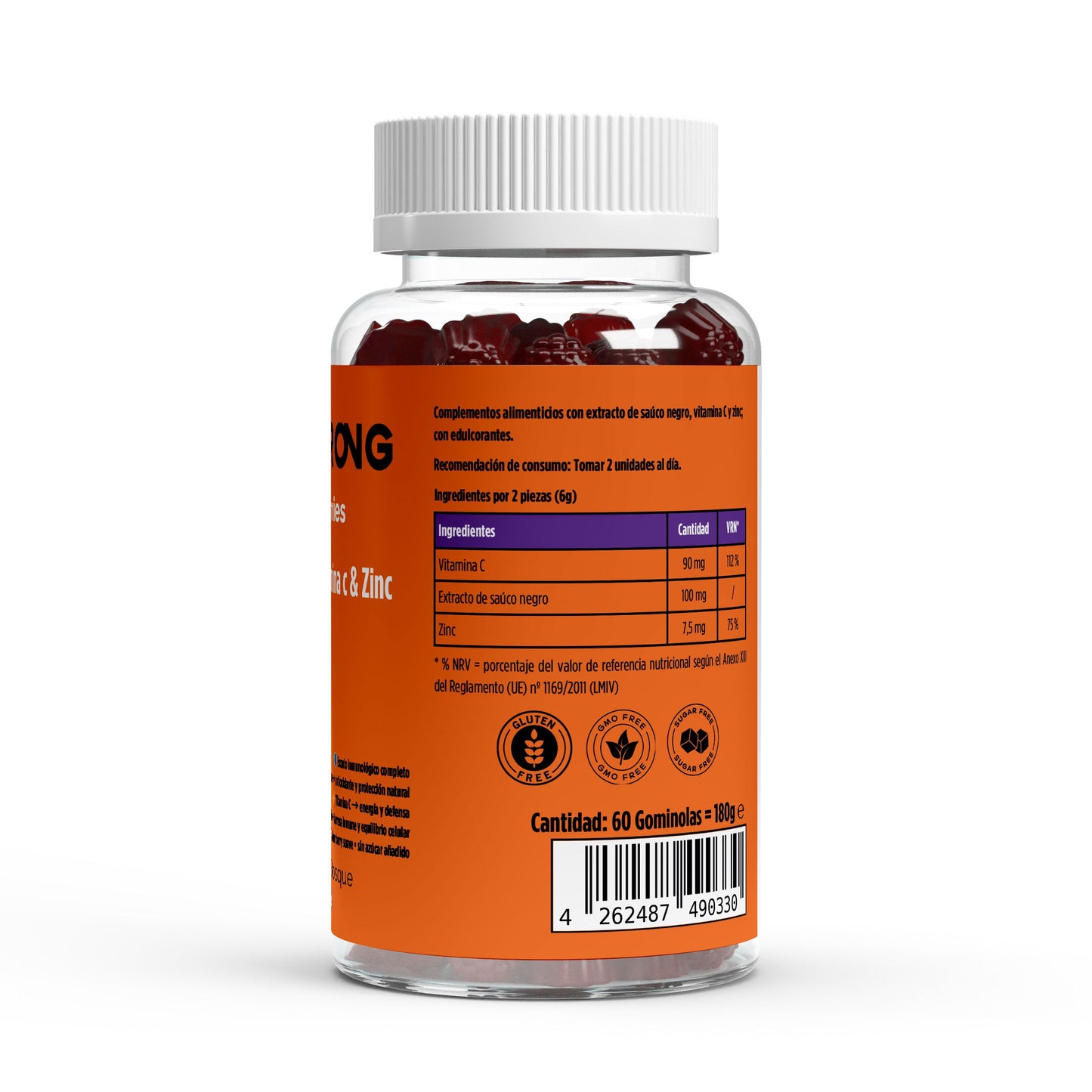Gominolas  de Sauco Negro + Vitamin C + Zinc • Defensas Fuertes • AntiOX •