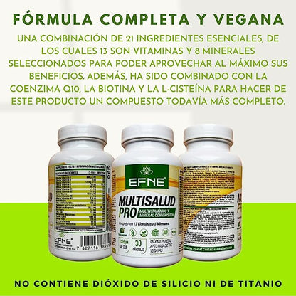 MULTISALUD PRO EFNE – Vitaminas y Minerales para Vitalidad Diaria