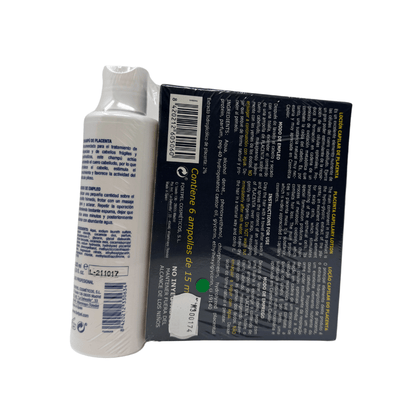 Pack Anticaída Placenta Valquer - 6 Ampollas 15ml + Champú 200ml | Tratamiento Capilar Profesional Fortalecedor