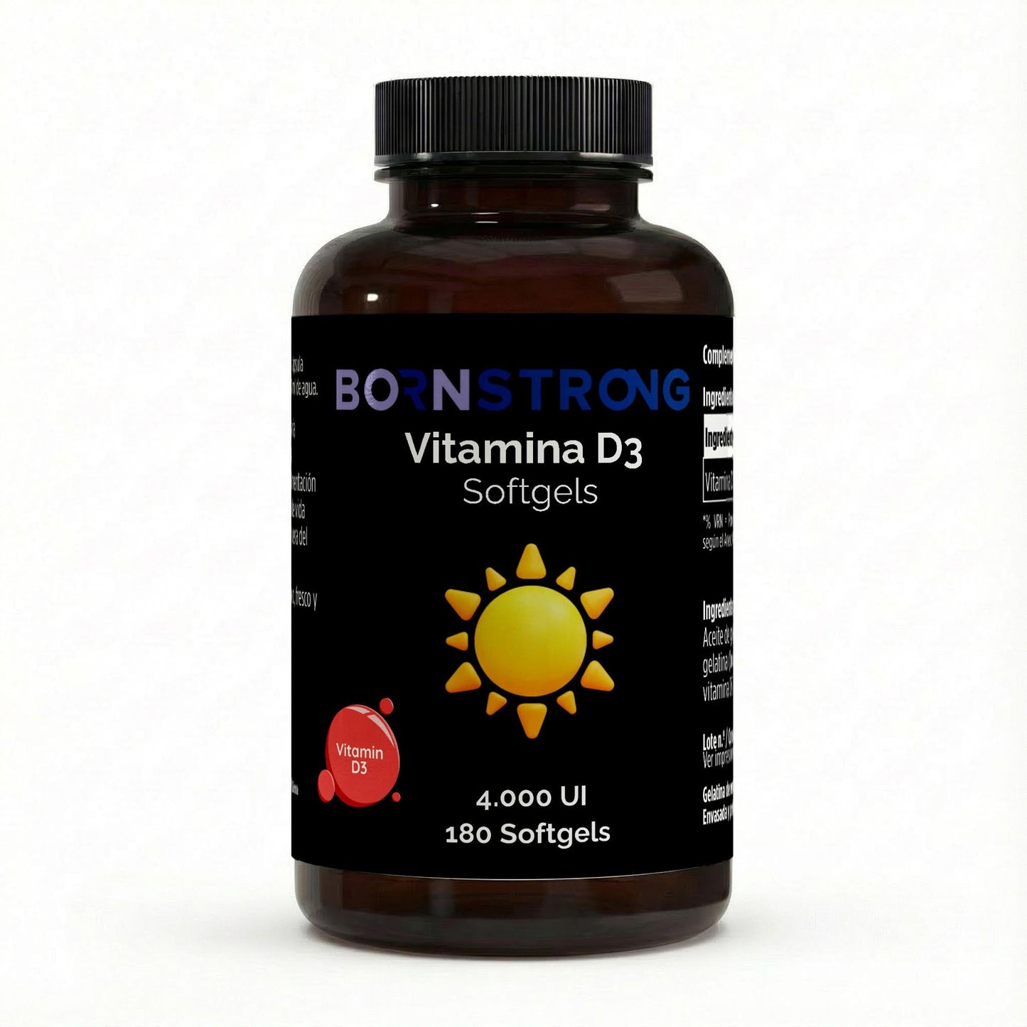 Vitamina D3 4,000 IU - 180 Softgels