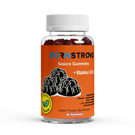 Gominolas  de Sauco Negro + Vitamin C + Zinc • Defensas Fuertes • AntiOX •