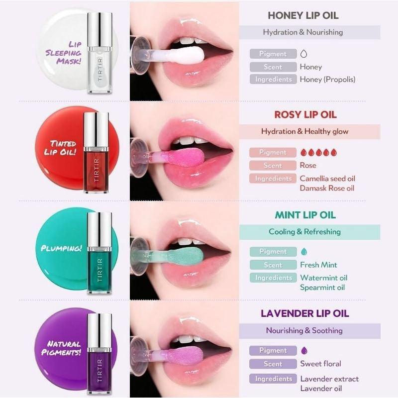 TIRTIR - My Glow Lip Oil - Rosy