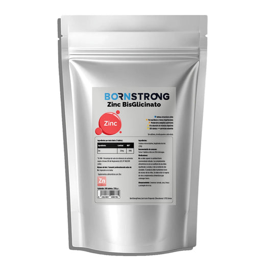 Bisglicinato de Zinc (25 mg) • Piel Equilibrada • Energía Celular • Defensas