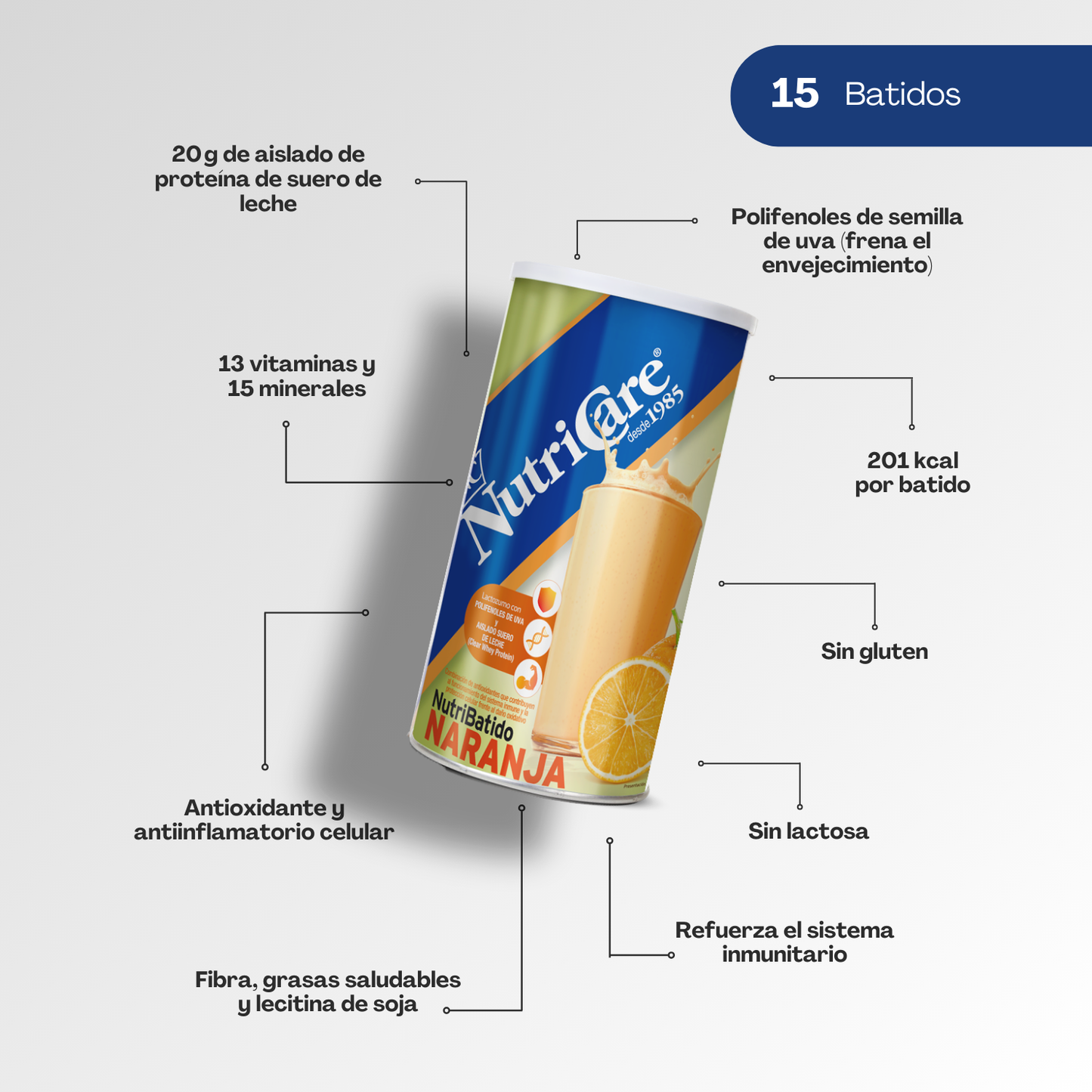 Batido Lacto-Zumo sabor Naranja