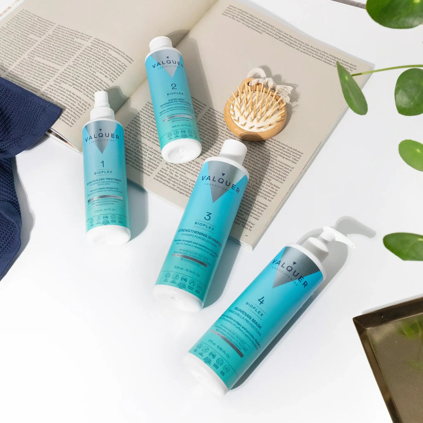 Estuche Bioplex 975ml - Tratamiento Completo Reconstrucción Capilar | Valquer®