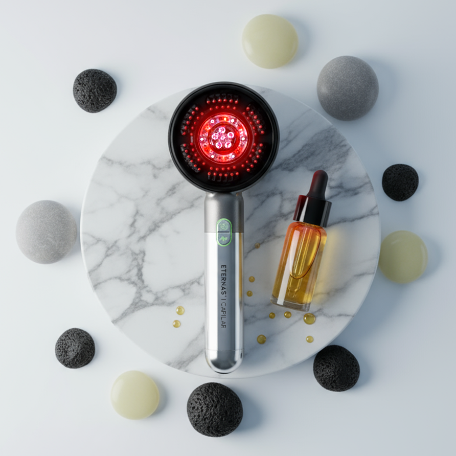 Peine Anticaída Capilar LED Infrarroja Microcorriente - Eternas | Crecimiento Capilar